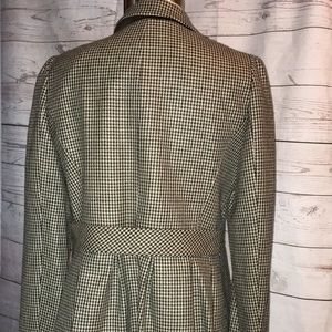 PINK TARTAN brand houndstooth Structured wool lined blazer EUC